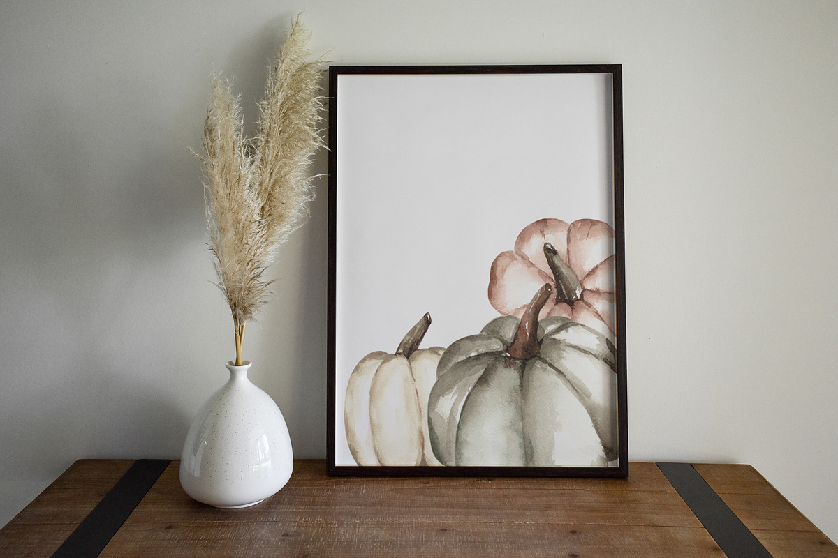 Watercolor Fall Greenery, an Illustration by YuliyaArtGarden (Photo 3 of 10)