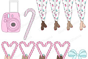 Joy Clipart, a Seasonal Illustration by GlamArtZhanna (Thumbnail 7 of 7)