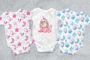 Cute Baby Unicorn Collection, an Animal Illustration by Cat In Colour (Thumbnail 4 of 9)