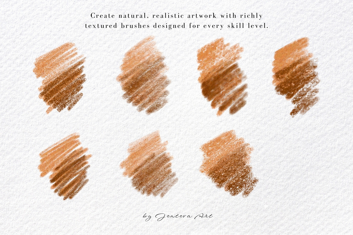 15 Procreate Color Pencils Brush Set, a Brush Add-On by Jenteva Art (Photo 3 of 16)