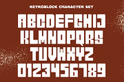 Retroblock | Bold Retro Typeface, a Script Font by rulihoki studio (Thumbnail 5 of 5)