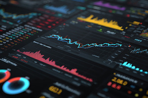 Stock Market Data Analysis Graphs Ch, a Photo by Pixeness Studio