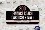 Financial Coach Instagram Carousels, a Social Media Template by Aks-Designs (Thumbnail 1 of 6)