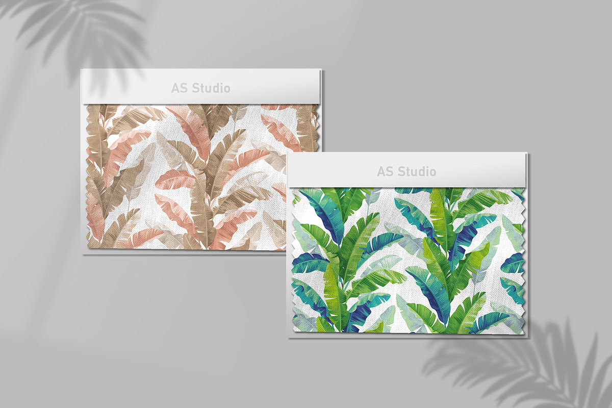 Banana palms. Tropical pattern., a Pattern Graphic by Anna Smirnova (Photo 2 of 6)