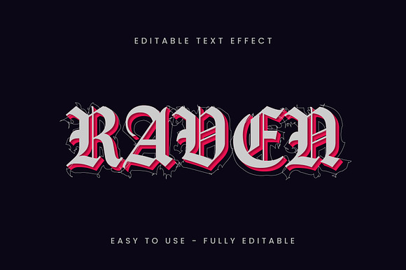 Gothic Medieval Outline Text Effect preview 4