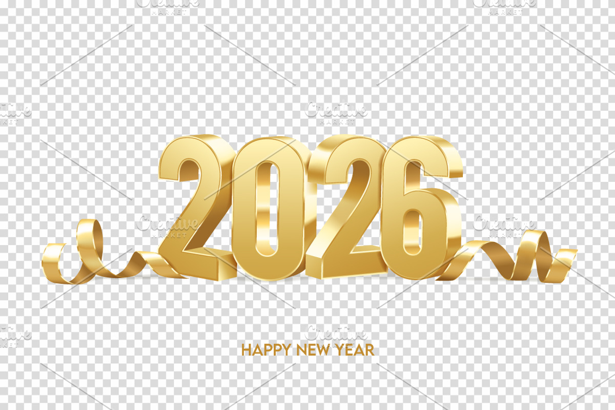 Happy New Year 2026, a Background Graphic by AlexMstudio (Photo 2 of 3)