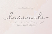 SALE! Larianti / Monoline Font, a Script Font by Subectype Studio (Thumbnail 1 of 13)