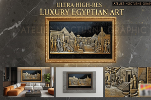 12K Egyptian Gold Relief - Ultra HD