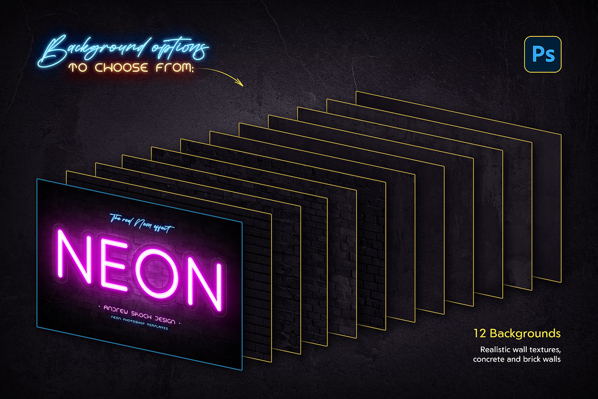 Real Neon Photoshop Effect, a Brushes & More by Andrew Skoch Design (Photo 8 of 8)