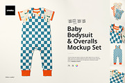 Baby Bodysuit and Overalls Mockup Se, a Bottom Mockup by creatsy5 (Thumbnail 1 of 11)