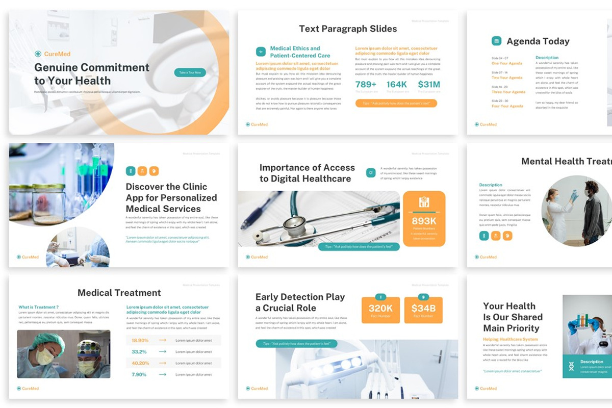 Curemed - Medical Keynote Template, a Presentation Template by SlideFactory (Photo 2 of 4)
