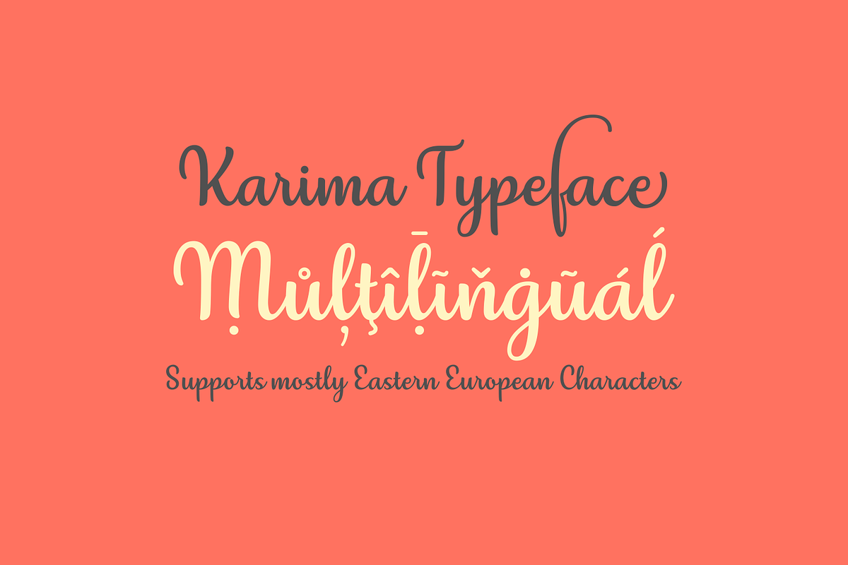 Karima - An Elegant Script, a Script Font by The Traveling Fox (Photo 4 of 8)