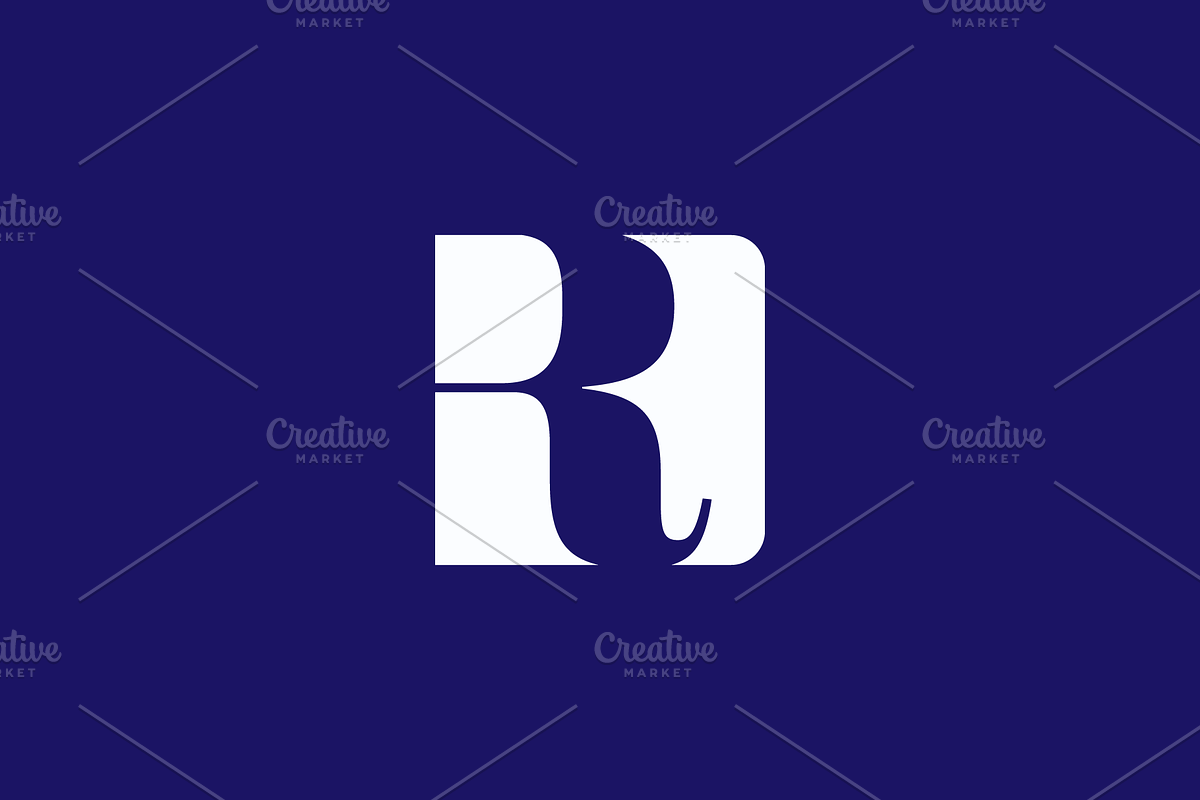 Slab serif R logo, a Branding & Logo Template by MuzaInspires (Photo 1 of 3)