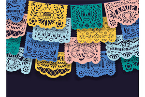 Festive Mexican Papel Picado Lace