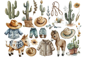 Baby Boy Cowboy Clipart