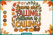 Fall Autumn Quotes Bundle, a Seasonal Illustration by Actual Pixel (Thumbnail 13 of 15)