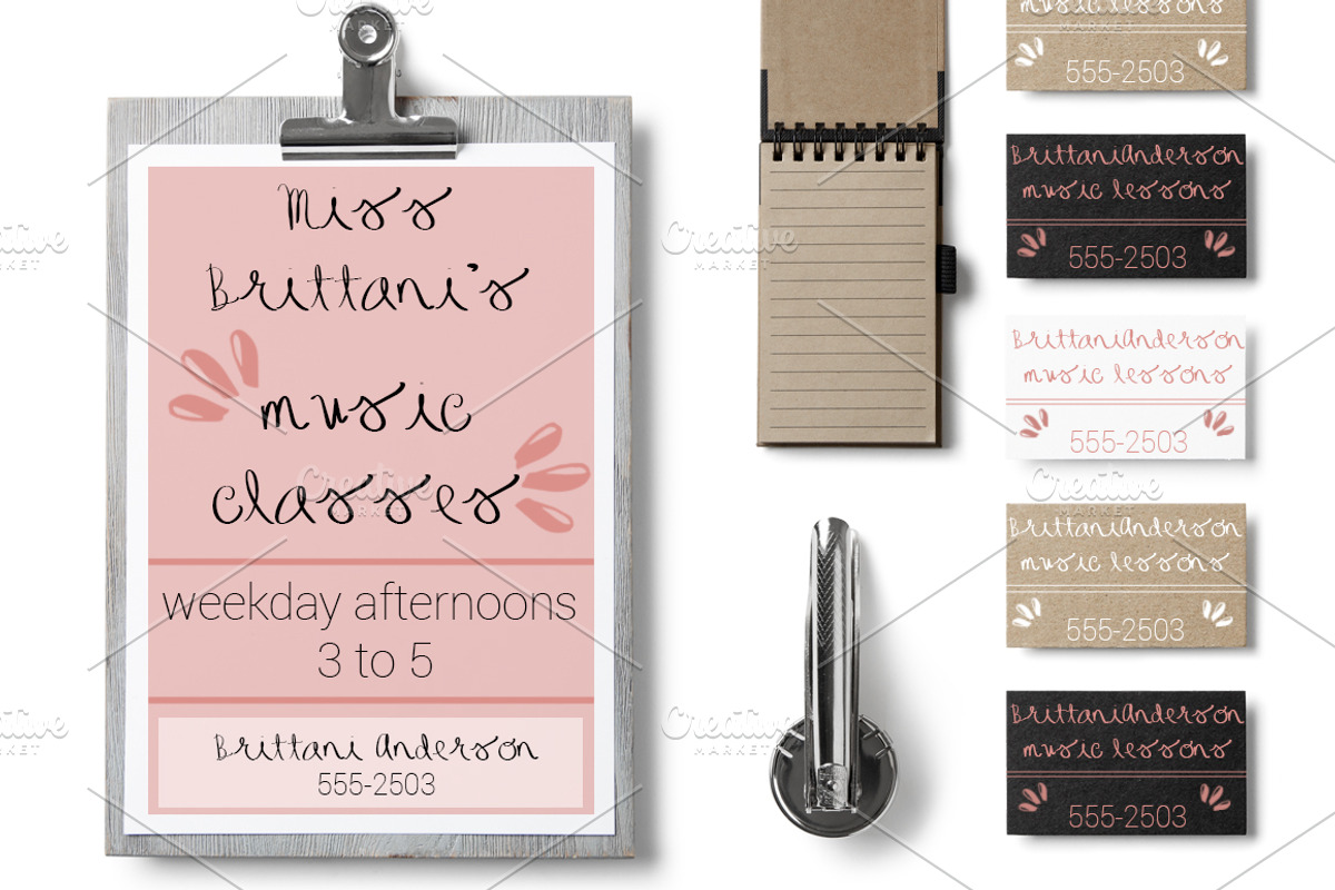 BRITTANI Hand Lettered Font preview 4