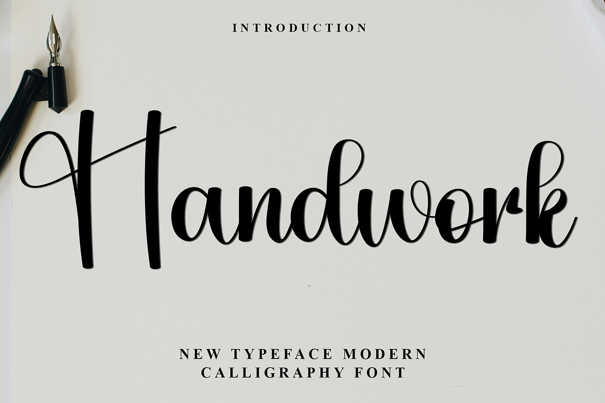 Handwork, a Handwritten Font by InermediaSTUDIO (Photo 1 of 8)