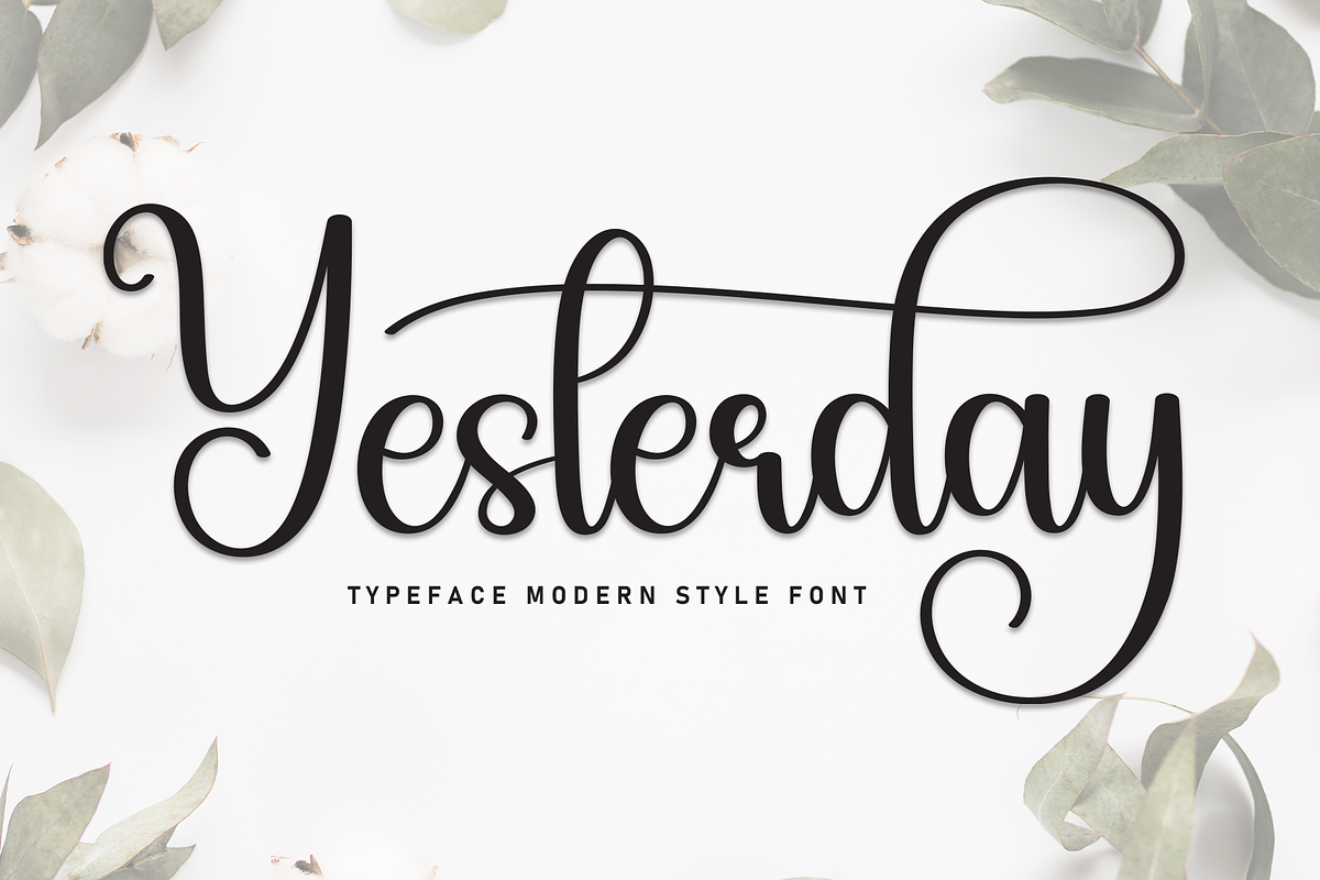 Yesterday | Script Font, a Handwritten Font by Scratchones (Photo 1 of 9)