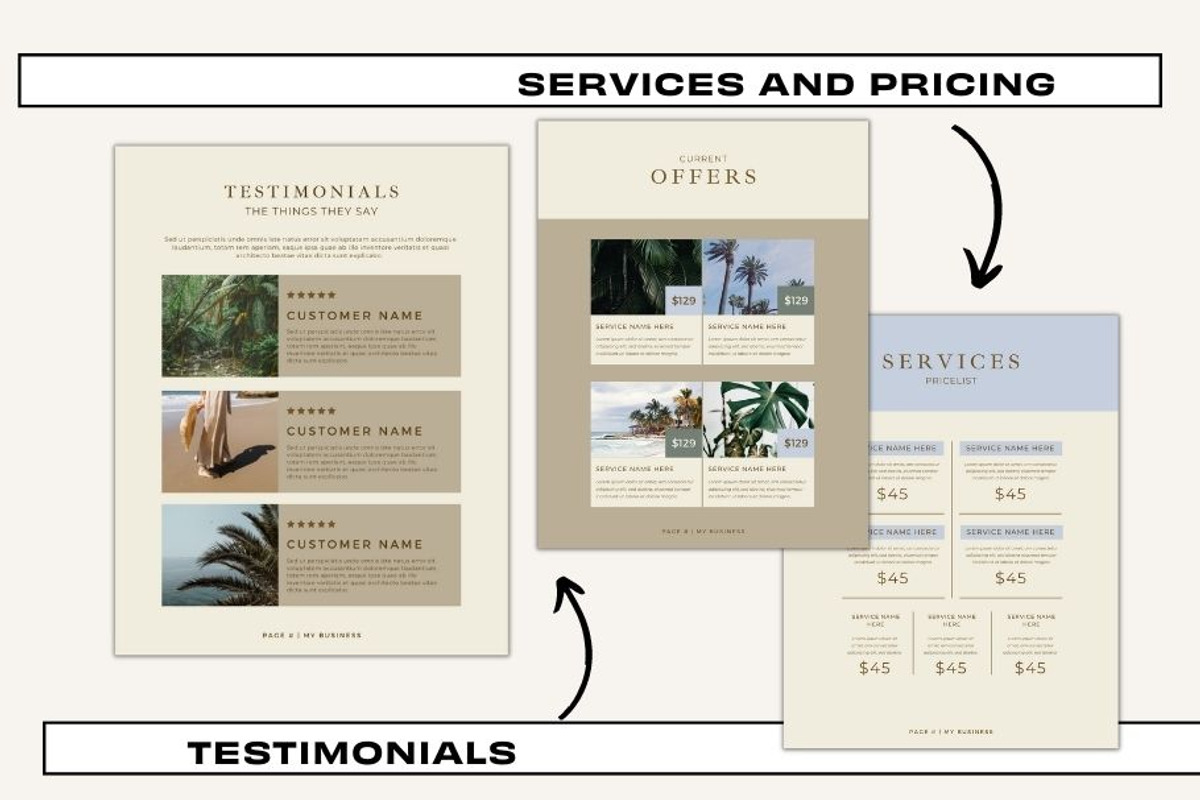Pricing Guide - Tropical Boho, a Templates & Theme by Freedom Business Shop (Photo 4 of 11)