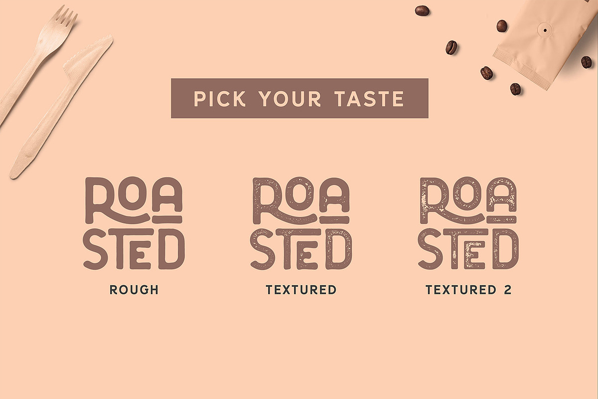 Floresto Textured Typeface preview 6