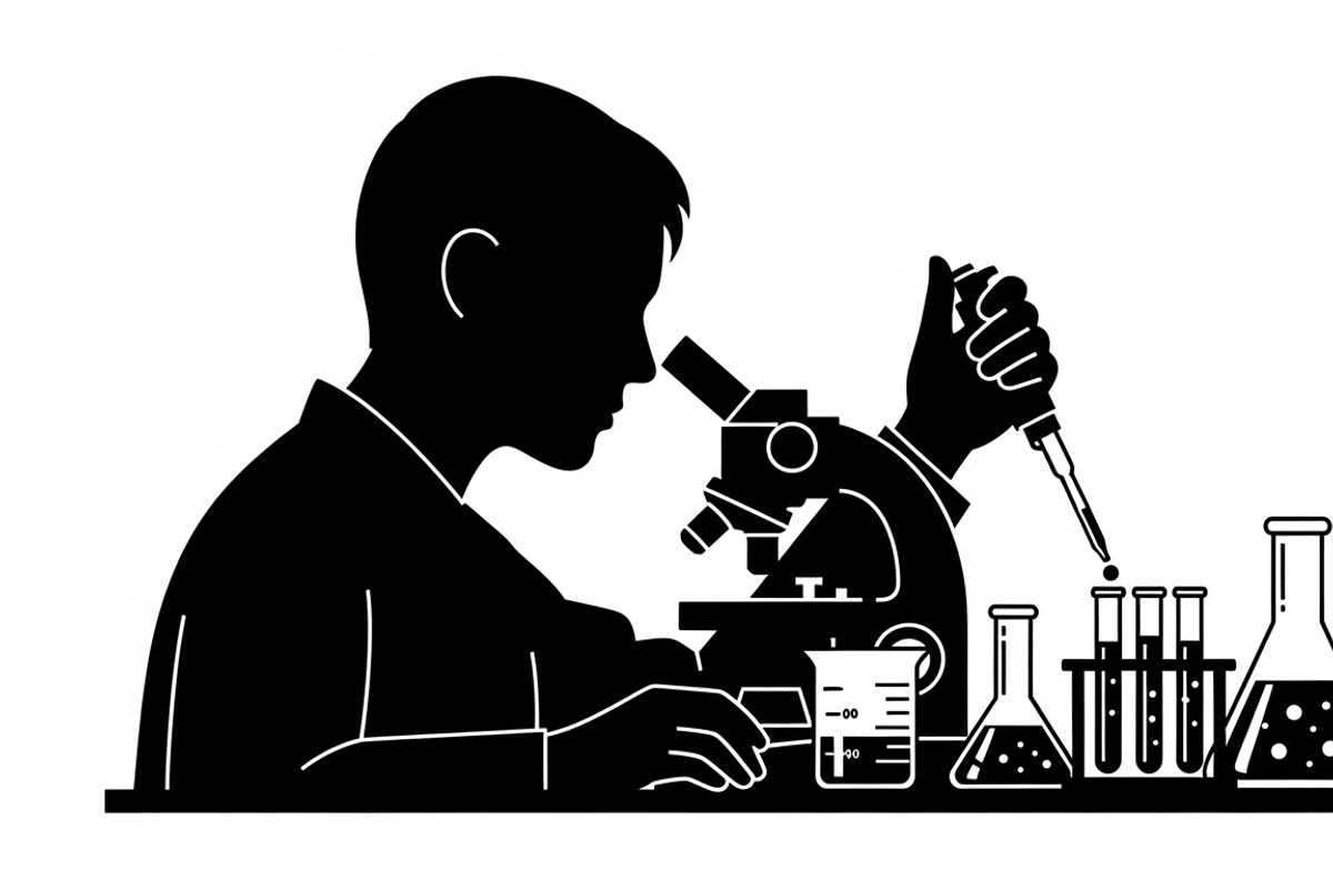This Scientist Lab Silhouettes, an Illustration by Amazin_art (Photo 5 of 31)