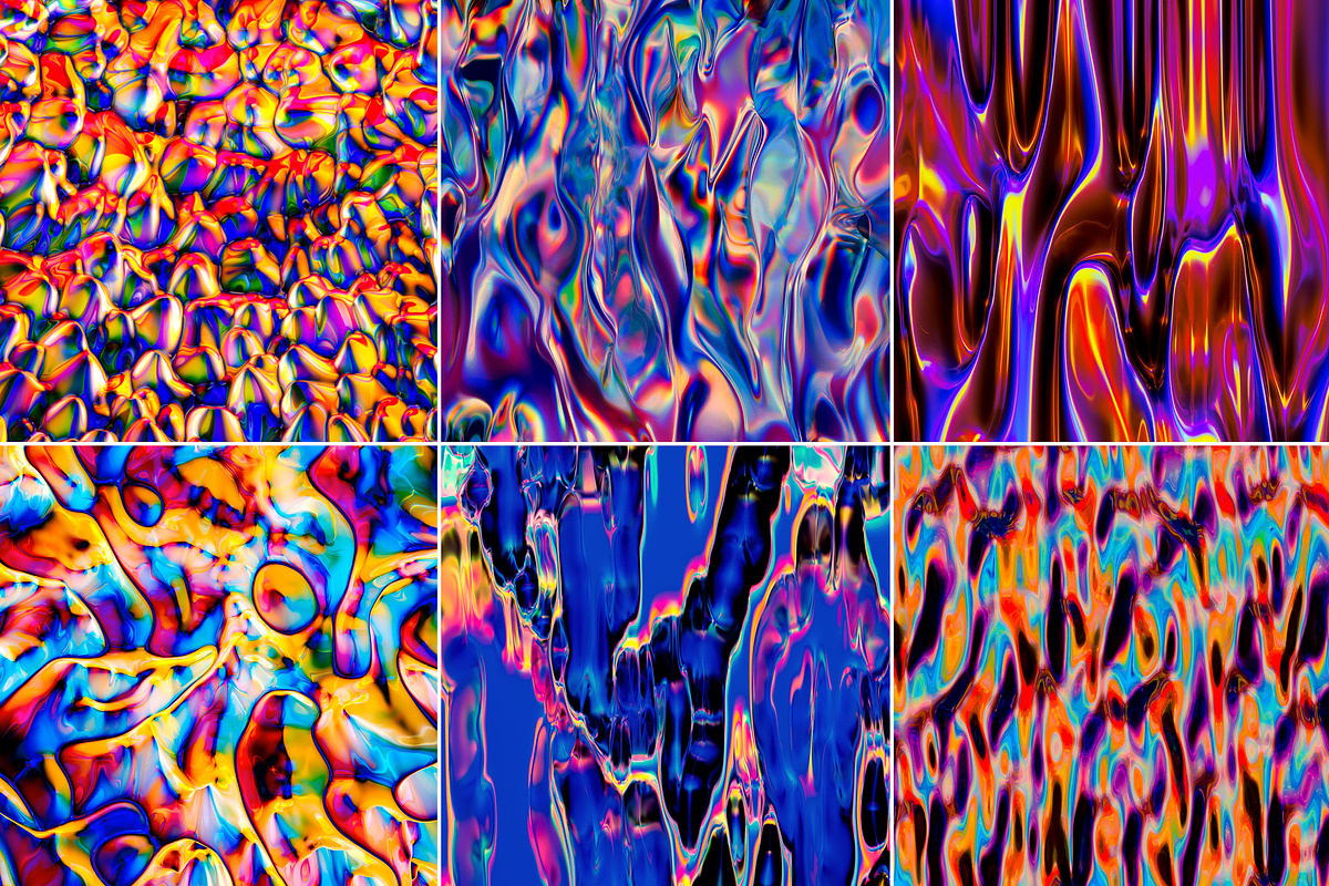Molten: Fluid Metallic Textures, a Texture Graphic by Chroma Supply (Photo 9 of 12)
