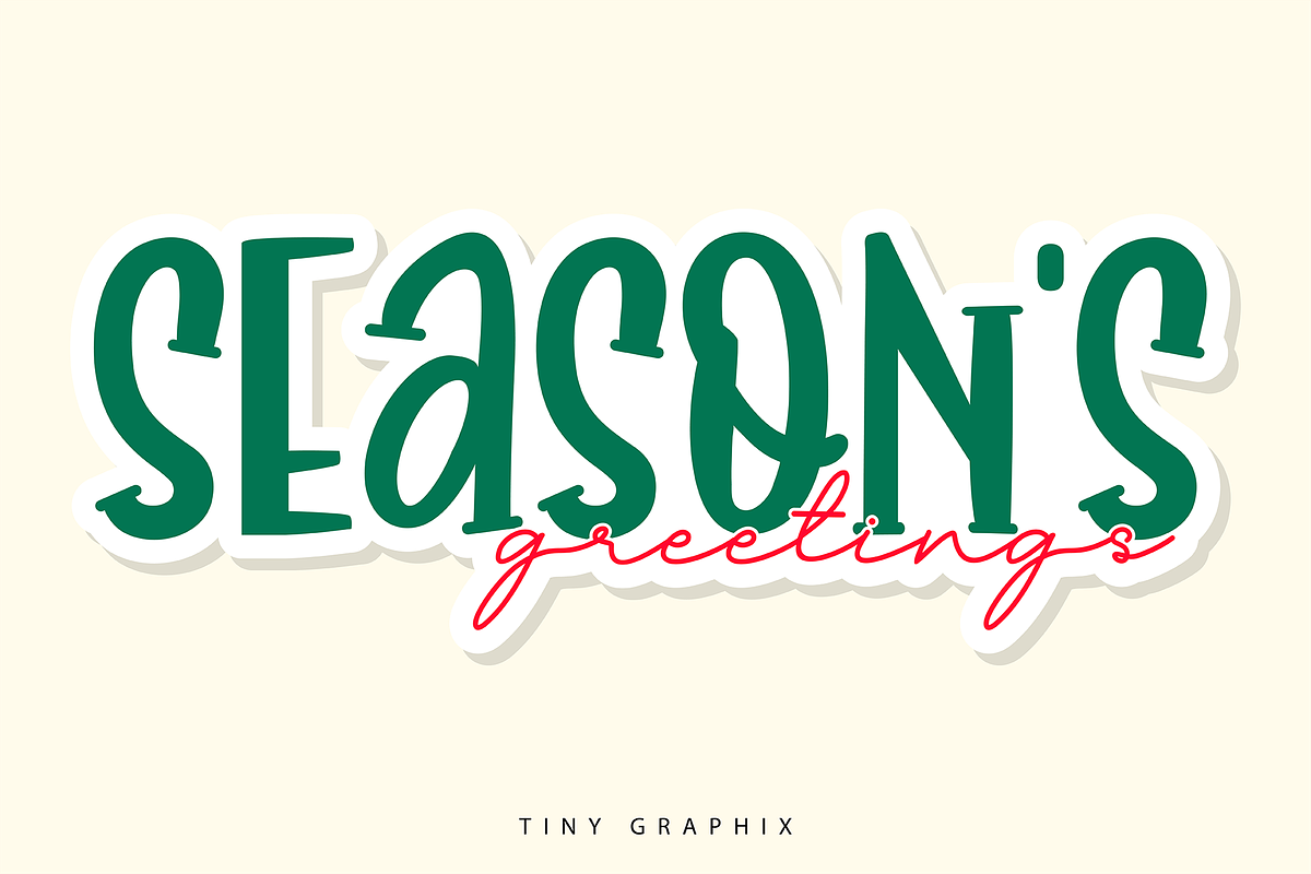 Merry Christmas Duo Font, a Script Font by Akrinity Digital (Photo 6 of 7)