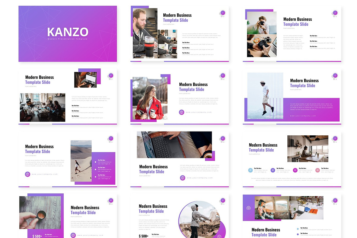 Kanzo - Powerpoint Template, a Presentation Template by AQR Studio