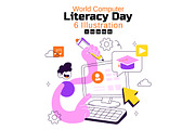 6 World Computer Literacy Day, an Education Illustration by denayunebgt (Thumbnail 1 of 3)