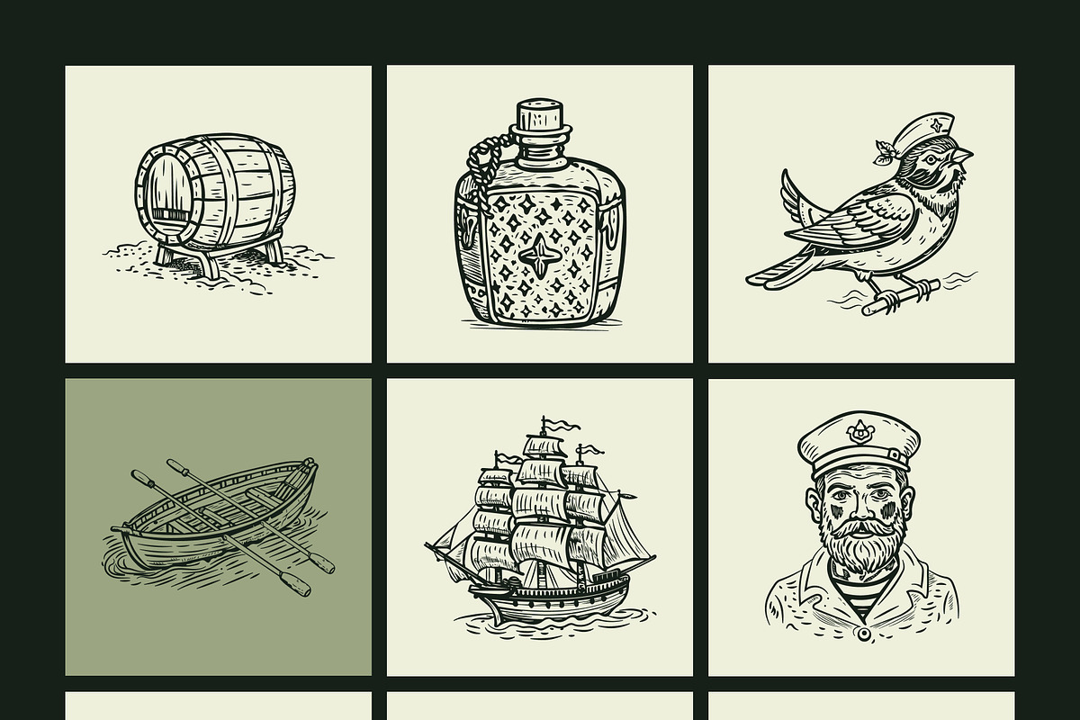 325 Vintage Adventure and Travel, a Transportation Illustration by Creative Stall (Photo 17 of 22)