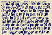 Classical Aesthetics - Ligature Font, a Serif Font by 177Studio (Thumbnail 8 of 8)