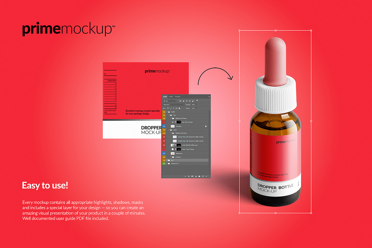 Dropper Bottle & Box Mockup, a Merchandise Mockup by PrimeMockup (Photo 2 of 6)