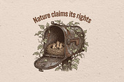Nature claims its rights, an Animal Illustration by Vectorlina (Thumbnail 1 of 4)