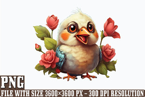 Funny Bird PNG Clipart Bundle