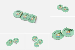 Sticker Mockup, a Product Mockup by Indah