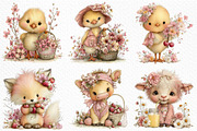 Whimsical Summer nursery Animals PNG, an Illustration by Craft Nest (Thumbnail 3 of 12)