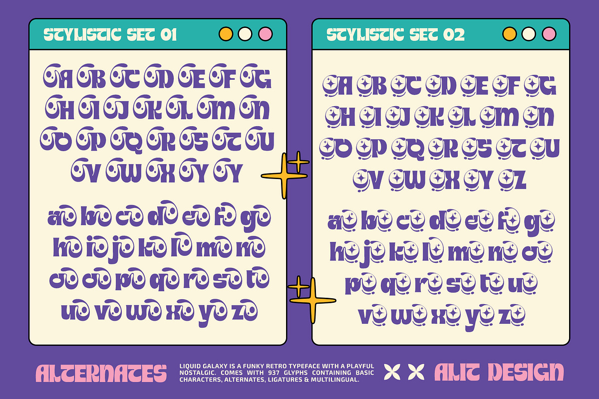 Liquid galaxy Typeface, a Sans Serif Font by alit design (Photo 9 of 17)
