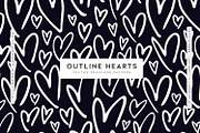 Outline Hearts, a Pattern Graphic by MalyskaStudio (Thumbnail 1 of 10)