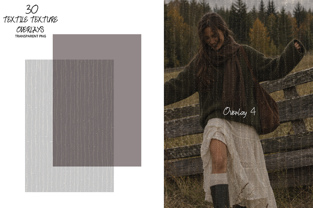 30 Textile Texture Overlays PNG, a Texture Graphic by DreamoraArt (Photo 2 of 15)