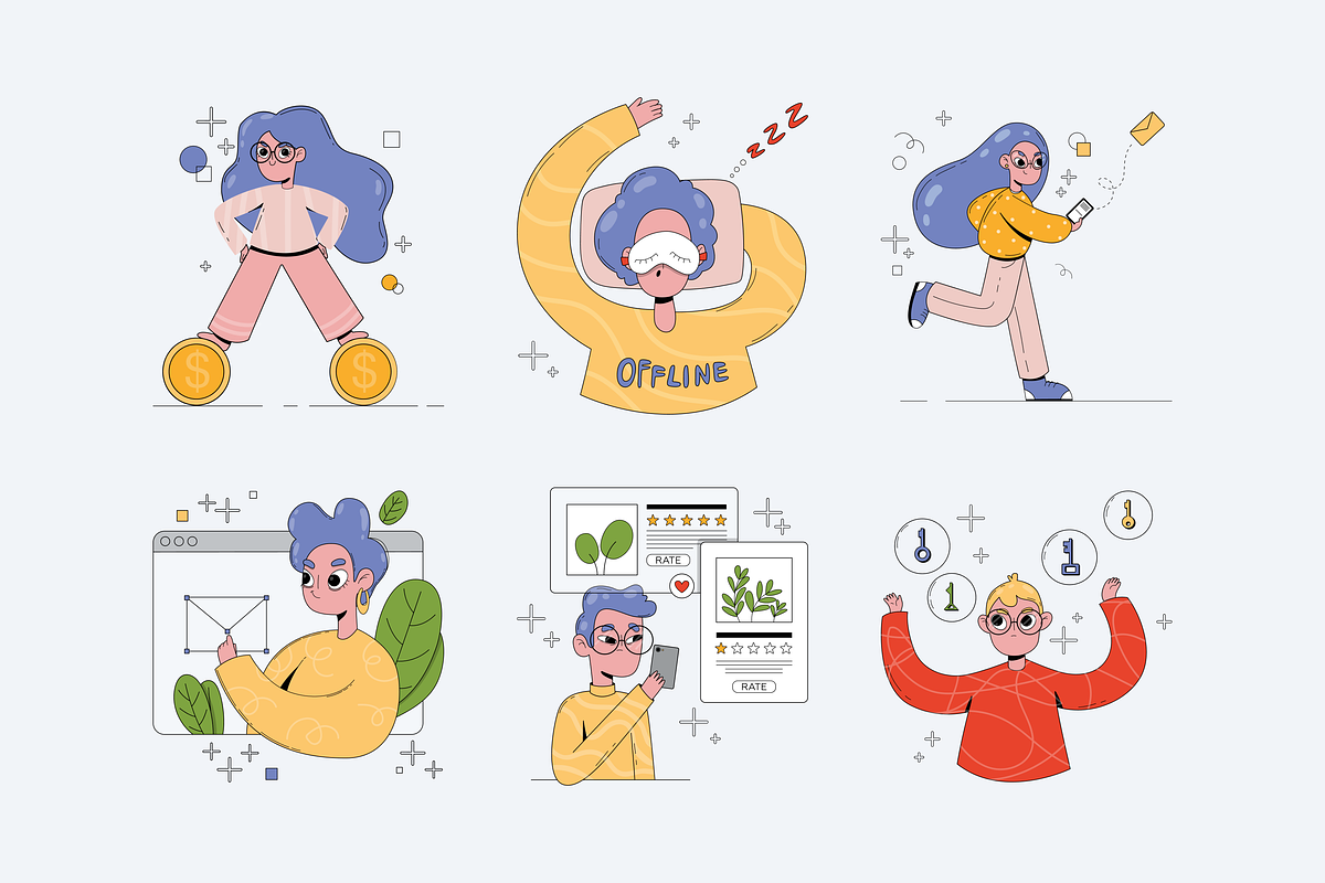 Kraaak! Illustration Kit, a Templates & Theme by ls-illustrations (Photo 4 of 6)