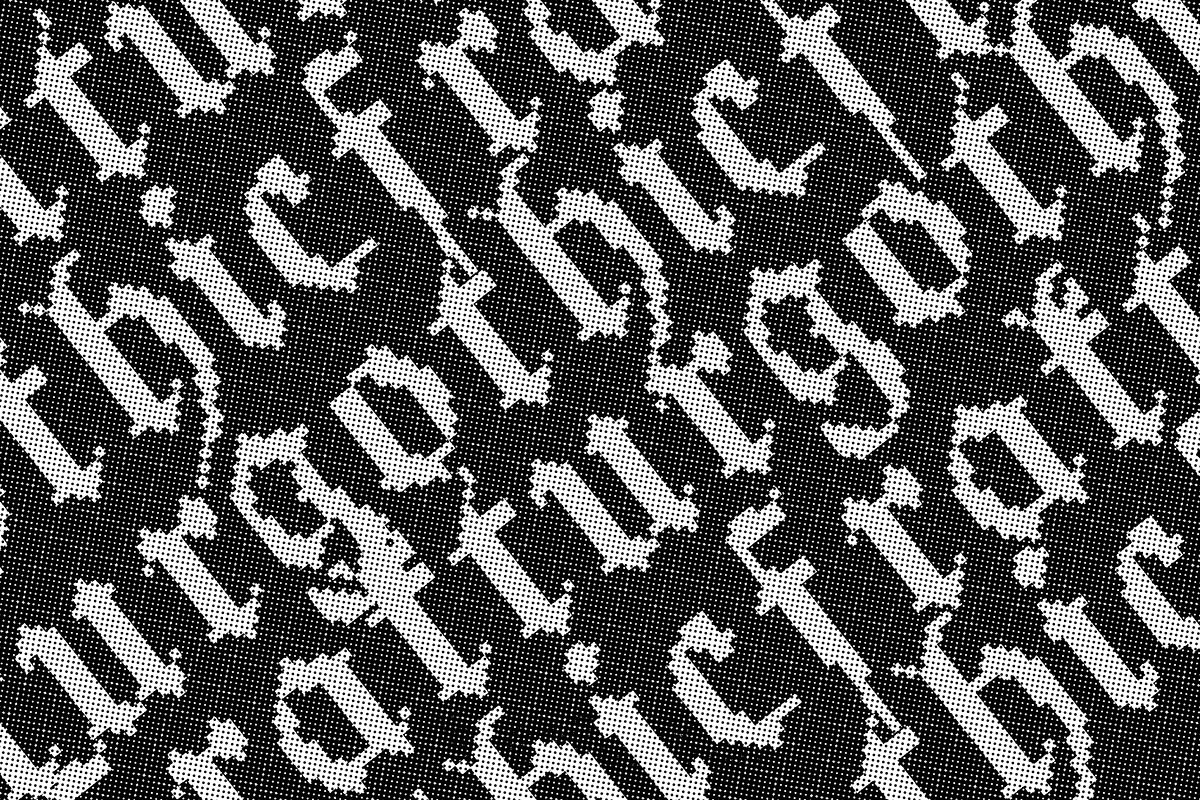 Pixel Fraktur F, a Blackletter Font by cromatixclassroom (Photo 3 of 4)