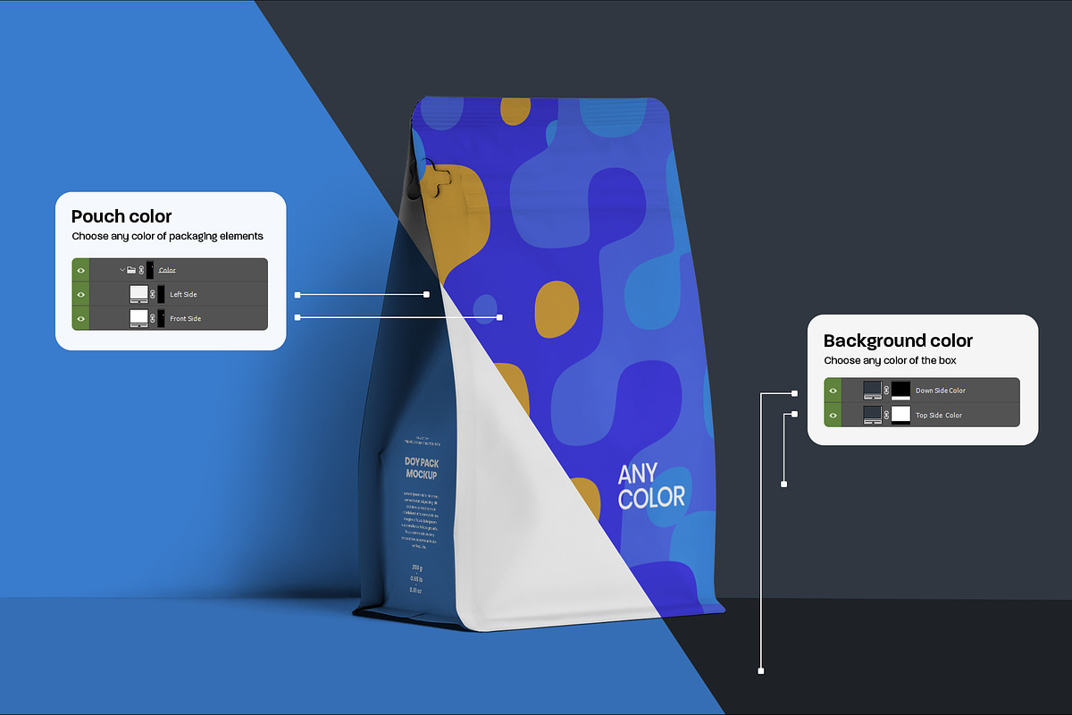 10 Coffee Bag Doy Pack Mockups, a Packaging Mockup by Grow Design Craft Studio (Photo 4 of 7)