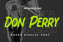Don Perry - Brush Display Font
