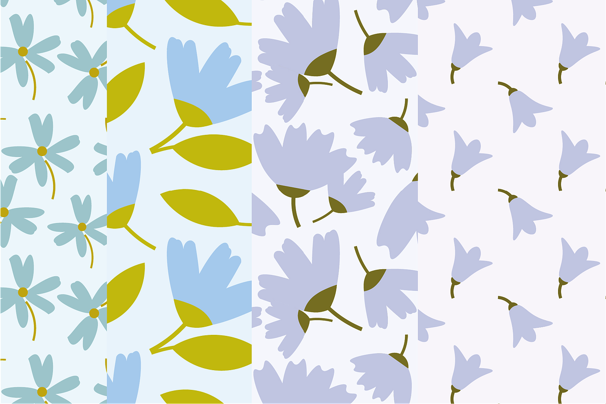 Naive Flower Pattern Bundle, a Pattern Graphic by Bonfloret Studio (Photo 16 of 16)