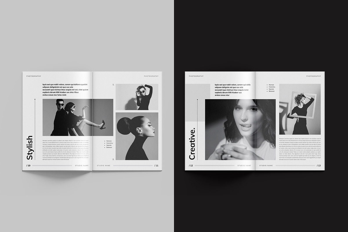 Photography Portfolio Template, a Brochure Template by StyleArt (Photo 7 of 15)