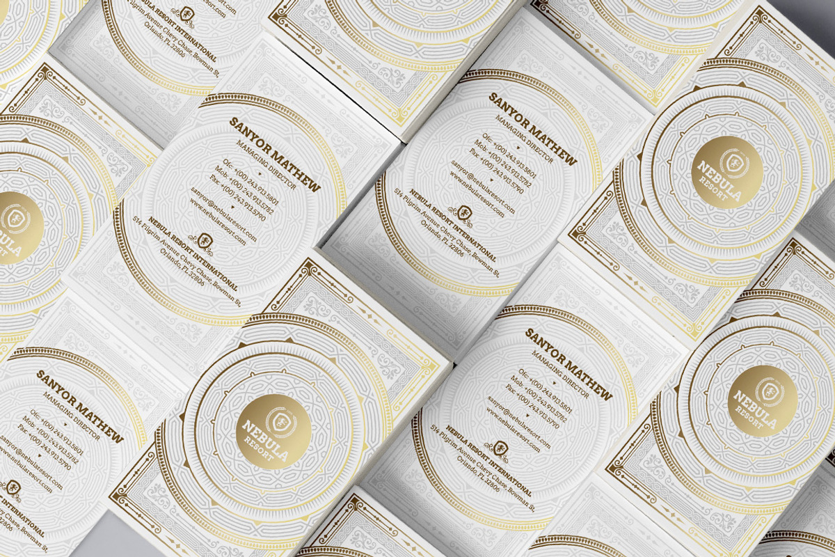 Gold and White Business Card, a Business Card Template by GraphicsEgg (Photo 2 of 5)