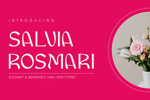 Salvia Rosmari - Wavy Sans Font, a Sans Serif Font by Pikgura