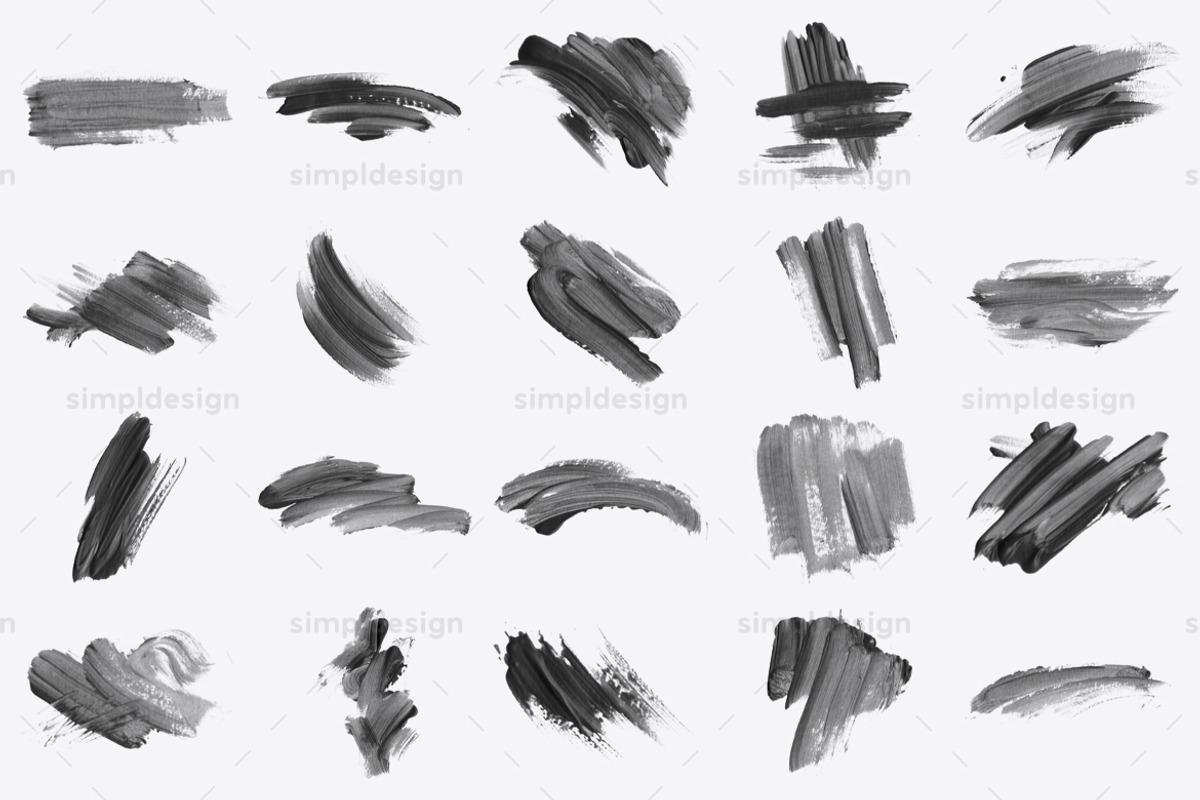 Stamp Acrylic Strokes Photoshop Brus, a Brush Add-On by SimplDesign (Photo 6 of 7)