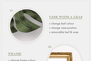 Editable Frame Mockups Scenes Bundle, a Print Template by Hype Your Prints (Thumbnail 9 of 10)